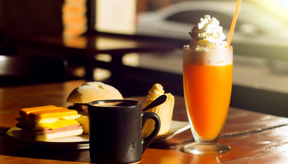 aamiaismaljan juomavaihtoehdot saatavilla