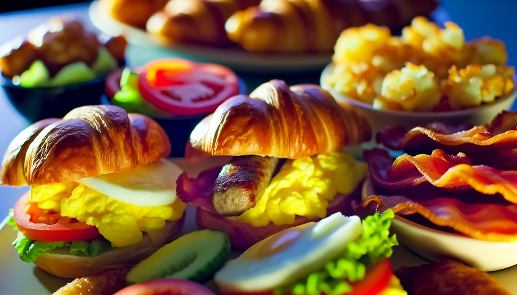 räätälöitävät aamiSandwich-vaihtoehdot