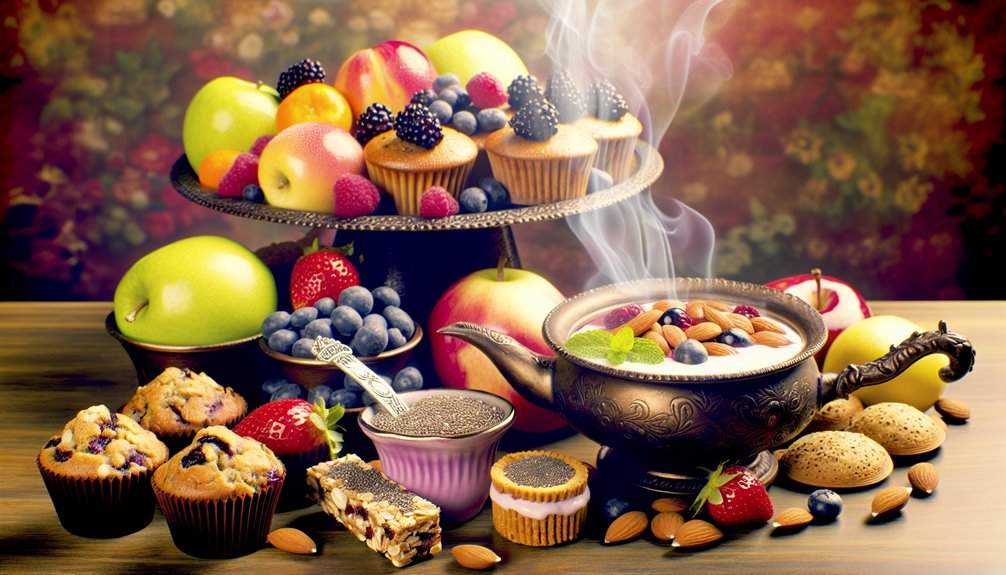 monipuolisia ruokavalintoja saatavilla