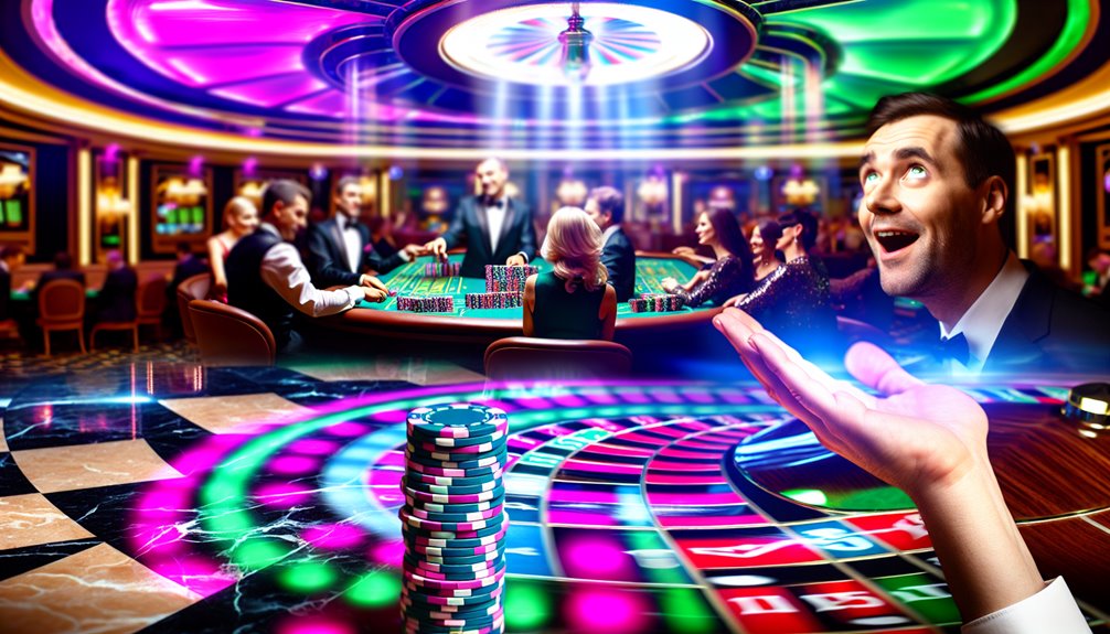 lumottu kasinon tunnelma viehätys