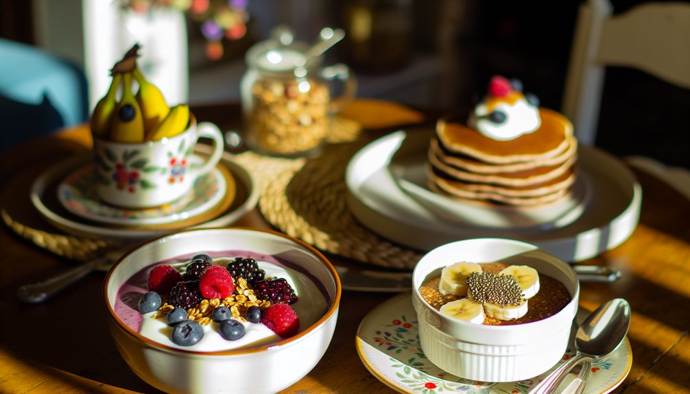 terveellisiä aamiaisen ruokavalintoja