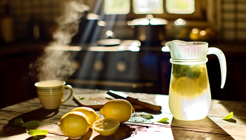 kotitekoinen kofeiiniton sitruunavesiherkku