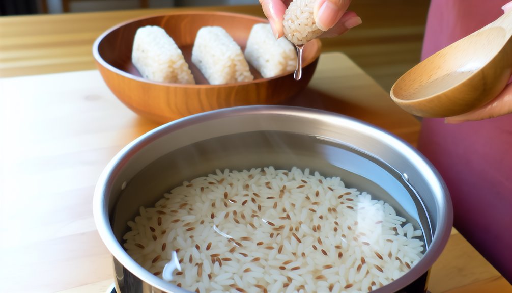 säädä veden ja riisin suhdetta