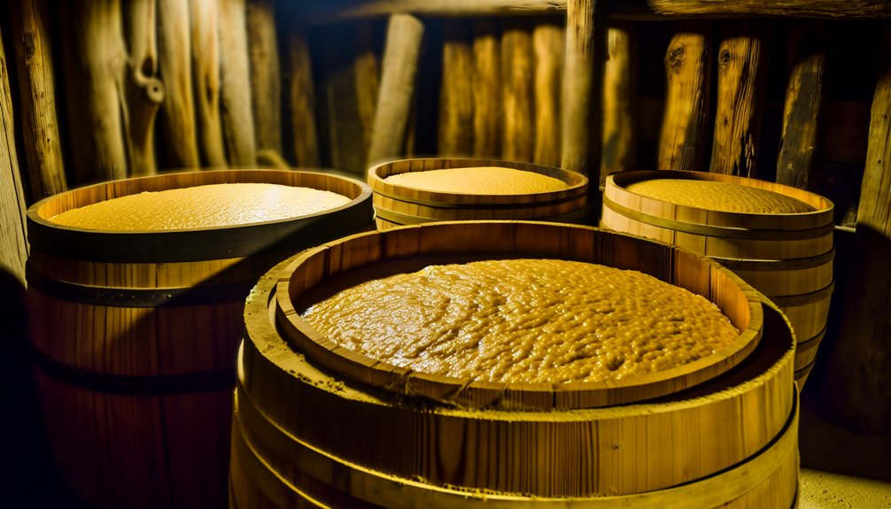 kellarissa kypsytetty miso makujen syventämiseen