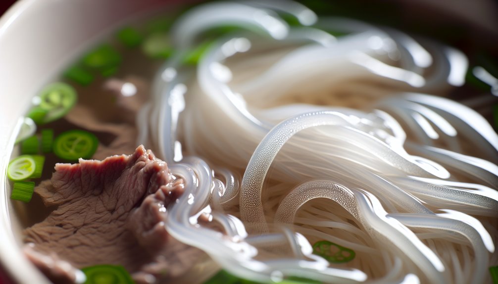 sitkeä nuudelit imevät liemen