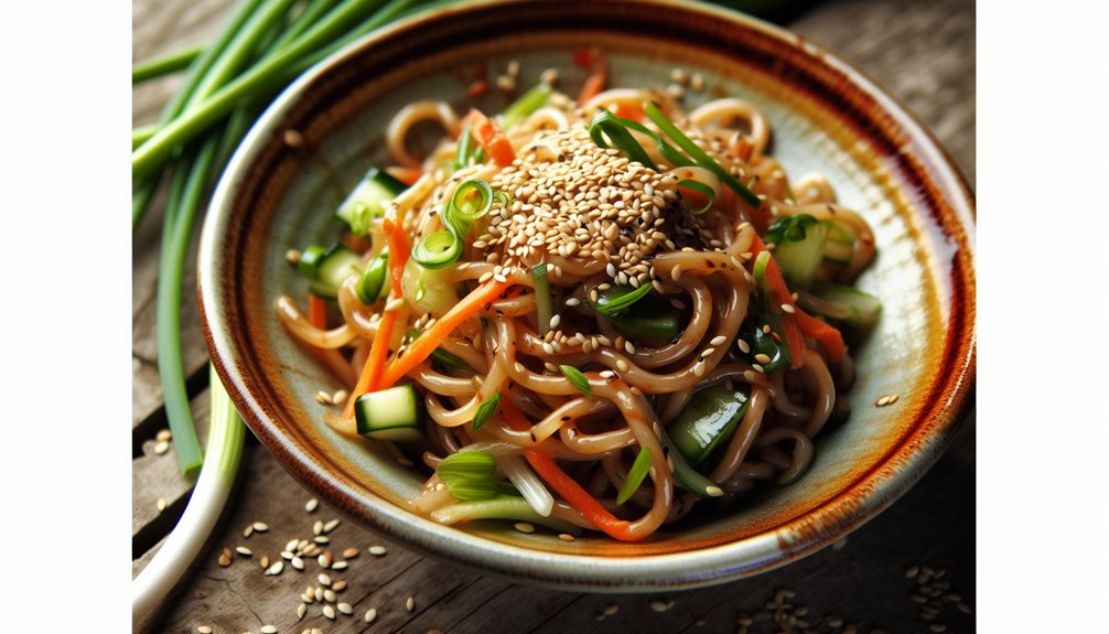 Kylmä seesaminuudelisalaatti: Klassisia reseptivinkkejä