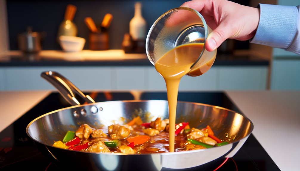 Kuinka paksuntaa wok-kastikkeita maissitärkkelyksellä