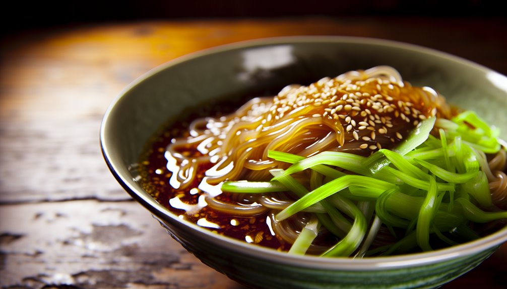 kermainen seesami kurkku ruohosipulit