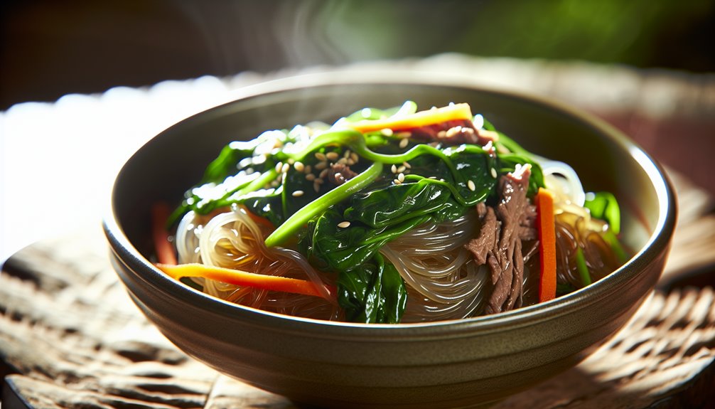 Helppo korealainen Japchae: parhaat lasinuudeli reseptit