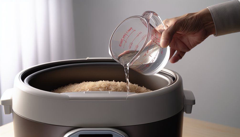 täsmällinen veden ja riisin suhde