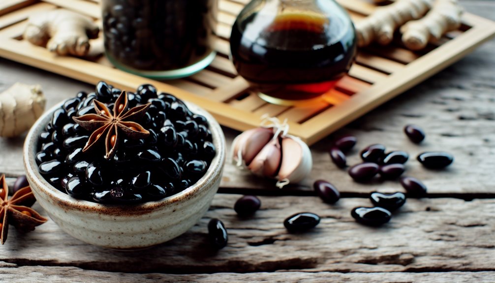 fermentoitu douchi aromien kanssa