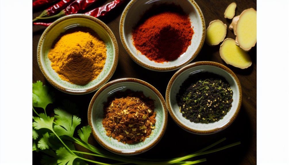 viisi aasialaista mausteseosta