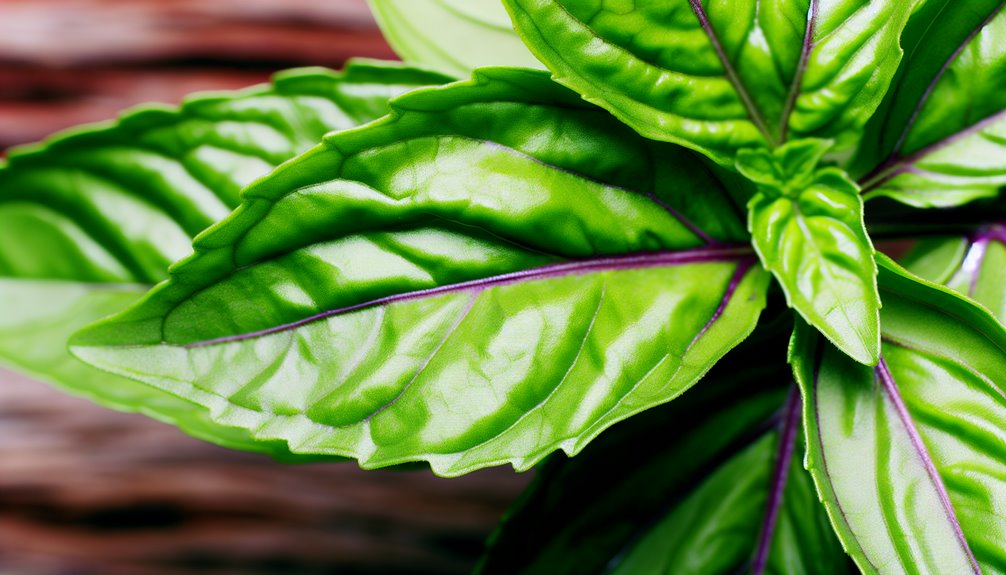 kiiltävät, kiinteät, anisantuoksuiset lehdet