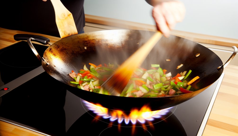 kuuma wokki heittää deglaseeraus