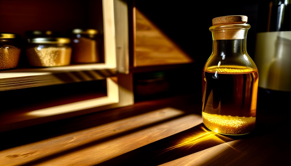 valon aiheuttama seesamiöljyn hapettuminen