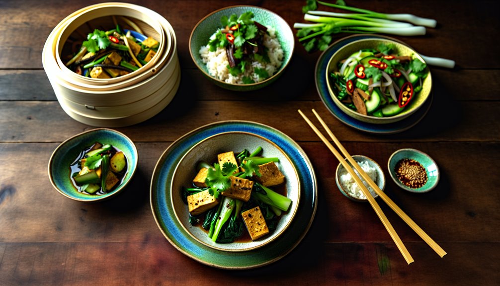 valmistele etukäteen umamia täynnä oleva kasvis Aasia-ruoka