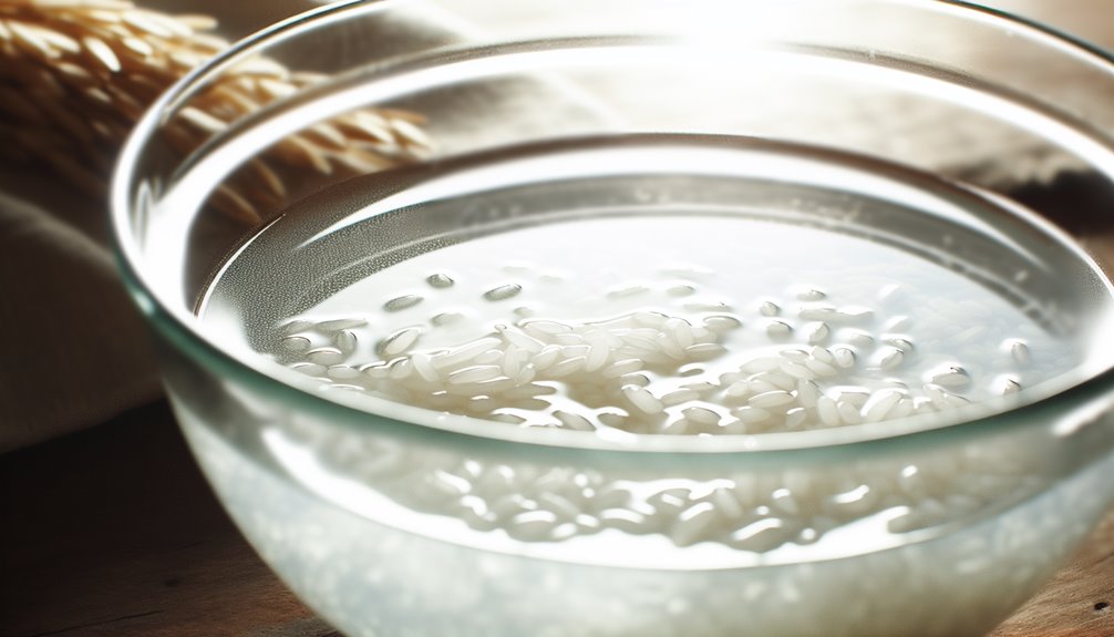 huuhtele poistaaksesi ylimääräisen tärkkelyksen