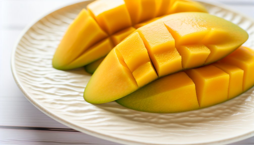 kypsyys muotouttaa mangon makua ja koostumusta