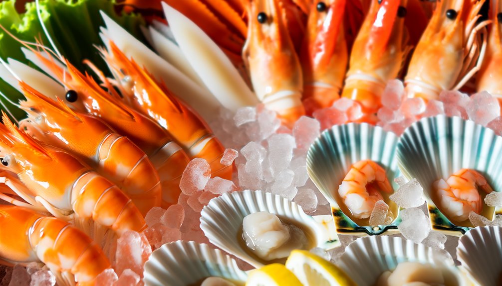 kausiluonteinen kestävä merenelävien tuoreus