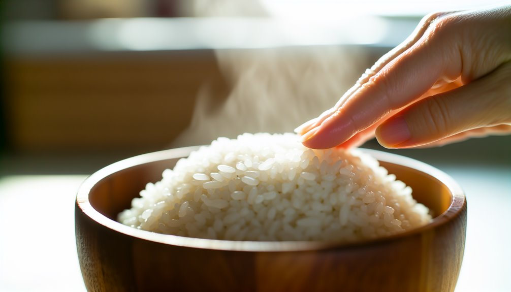 höyrytä ja levätä riisiä