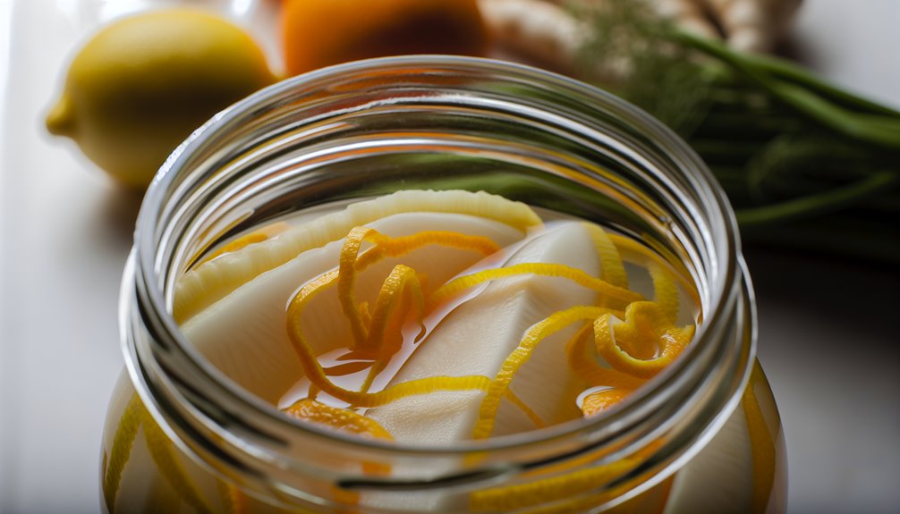 mausteinen sitruksinen daikon-kiinankaali kimchi