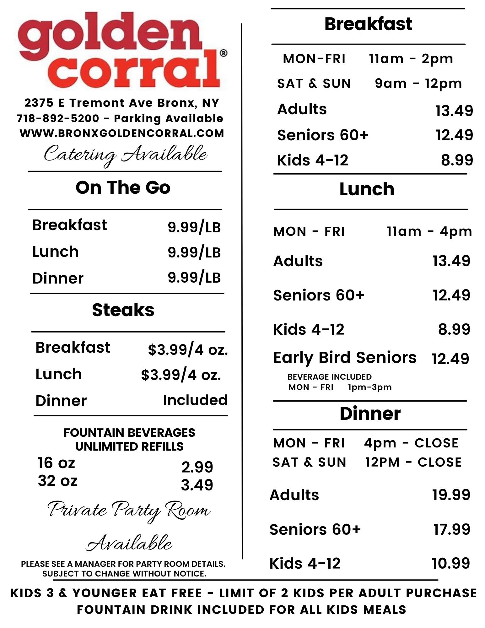 Golden Corral Lunch Hours: Best Time to Enjoy Delicious Buffet